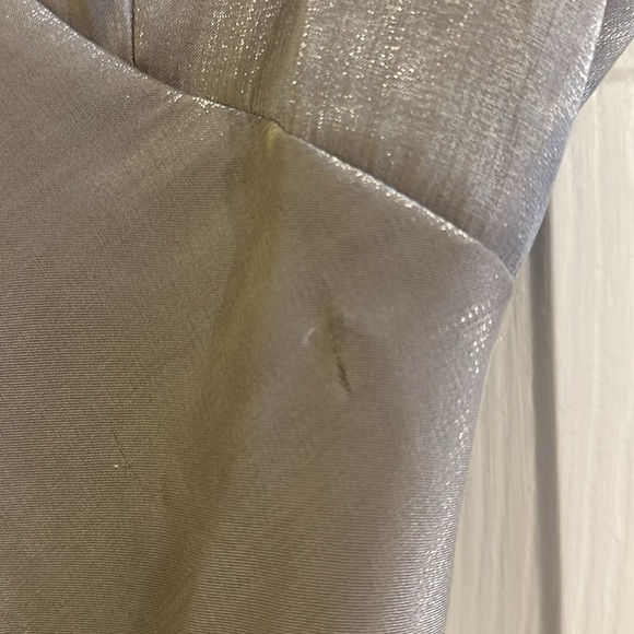 H&M Shiny Silver Spaghetti Strap Cocktail Mini Dress - Picture 8 of 8